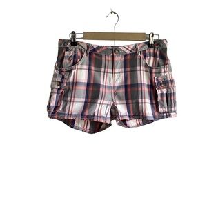 Johnny B Women’s Plaid Shorts.  Size 32